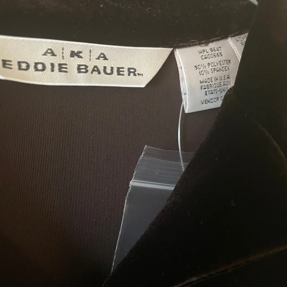NWT Vintage EDDIE BAUER Y2K Women’s Velour Dress  Fit Flare 10 P